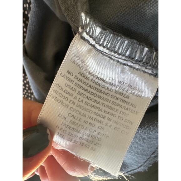 Simply Cotton by Cecilia Nathal Wide Leg Button-Front Cotton Pants in Gray - Picture 5 of 5